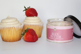 Strawberry Vanilla Cupcake Whipped Body Butter